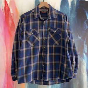 🔥VINTAGE🔥Grand Banks Outfitters 100% Cotton Heavyweight Button Up Flannel.
